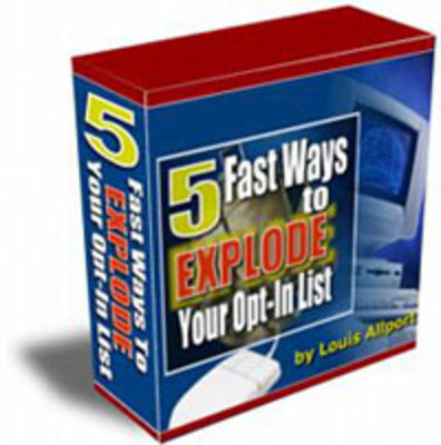 Product picture 5 Fast Ways To EXPLODE Your Opt-In List + resell rights