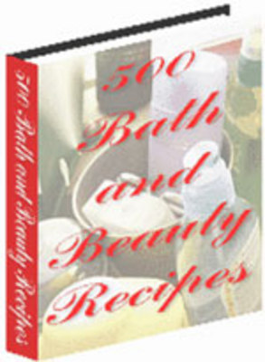Product picture 500 Bath and Beauty Recipes + resell rights w/mrr