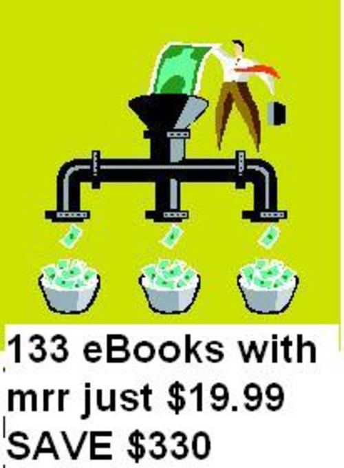 Product picture 133 eBooks with master resell rights/mrr SAVE $330