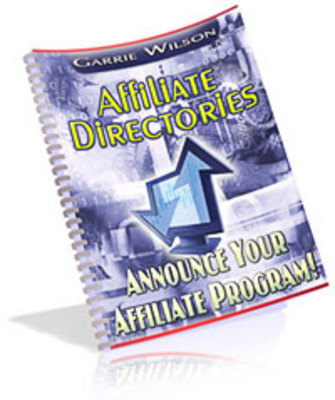 Product picture Affiliate Directories - Announce Your Affiliate Program w/rr