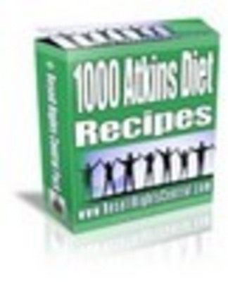 Product picture 1000 atkins diet recipes with mrr/ resell rights